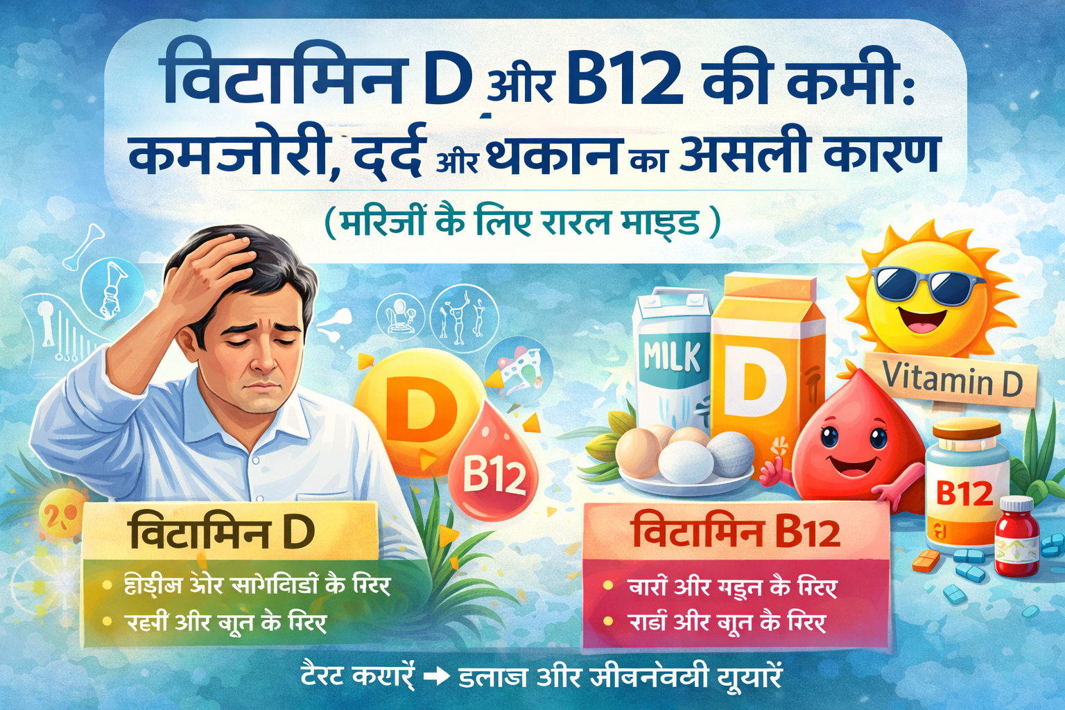 Vitamin D/ B12 Deficiency Explain By Dr. Abhijeet Kumar PT